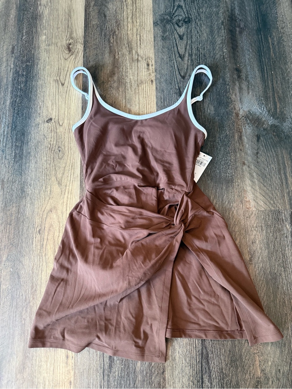 YPB studioFLEX Twist Mini Dress - Brown - XXS